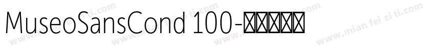 MuseoSansCond 100字体转换